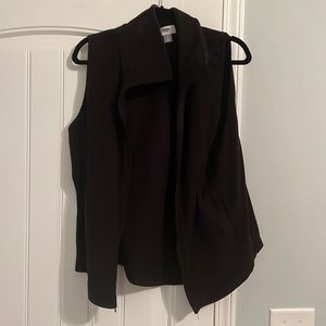 Large Simple Black fleece old navy vest